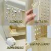 Student dormitory desk hole board trolley book storage rack movable floor-standing bookshelf multi-layer storage layer