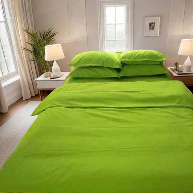 Hotel bedding four-piece set solid color quilt cover monochrome inn pure black sheet quilt cover three-piece set autumn and winter style