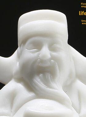 创意迷你小陶瓷如来招财弥勒佛财神盆景假山微型景观鱼缸禅宗摆件