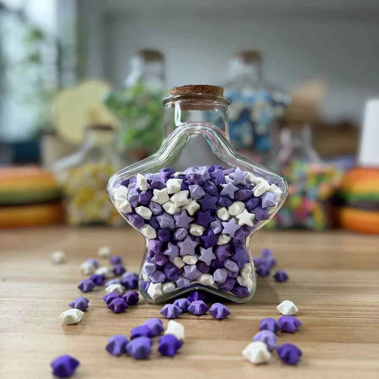 渐层色星星折纸幸运星可写字纸条夜光许愿瓶手工DIY生日礼物男友,淘宝优惠券,粉丝福利购,淘宝优惠卷