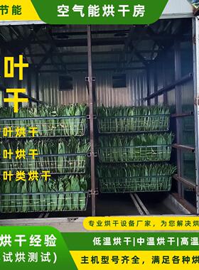 大型商用空气能烘干房茶叶粽叶花叶烘干箱干燥设备荷叶热泵烘干机