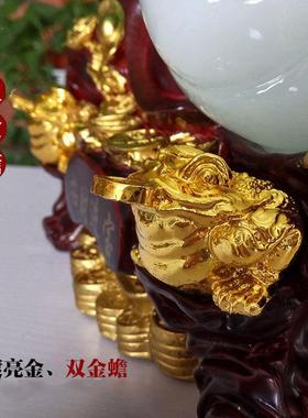 大号玉白菜摆件招财进宝电视酒柜玄关客厅家居装饰品新店开业礼品