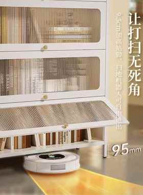 钢制防尘书柜儿童带门置物柜翻盖铁皮储物柜家用客厅展示柜置物架