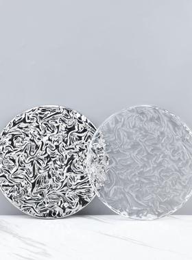 样板房装饰品玻璃圆形装饰摆件