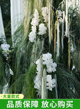 新品水烛叶丝干花仿真花美陈橱窗装饰垂挂装饰花材仿真绿植造景花