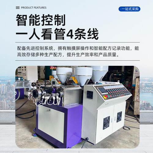 源头工厂茅草藤切断机塑料仿真藤挤出设备藤条切割机全自动 - 图0