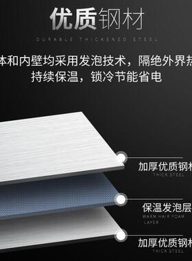 雅绅宝厂家直供海鲜包子饺子海参低温急冻柜商用冻品店速冻柜