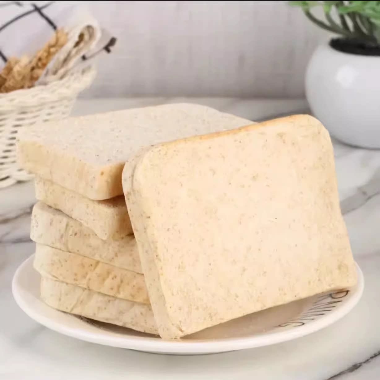 饱腹吐司面包欢妙低脂全麦代餐面包500g饱腹吐司面包0添加蔗