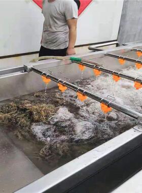 果蔬清洗机粽叶气泡清洗机小龙虾全自动高压喷淋清洗设备现货