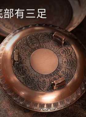 坛城烟供盘火供盘铜合金中阴解脱烟施盘施食炉上供下施法器法物