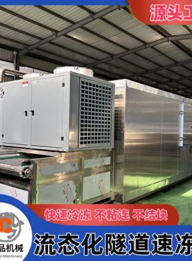 液态化魔芋速冻机玉米粒青豆粒流态化速冻机流态化隧道式速冻机