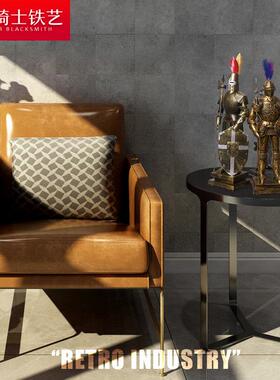 中世纪北欧式轻奢罗马盔甲摆件创意覆古欧式骑士金属工艺礼品摆饰