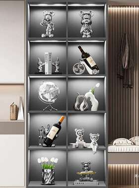 玻璃柜装饰品高档大气酒柜电视柜客厅小摆件艺术家居轻奢2025新款