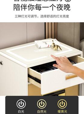 保险箱多功能隐形家用智能床头柜保险柜60cm轻奢风保险柜指纹密码