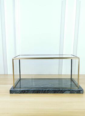 尚时品家居饰方透明玻璃罩摆件工艺DKW品展示形防尘罩样板房陈列