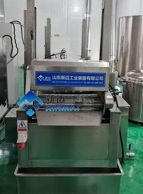 猪皮油炸 自条温油炸线生产厂家 商新迈用面全动油炸锅风干设备