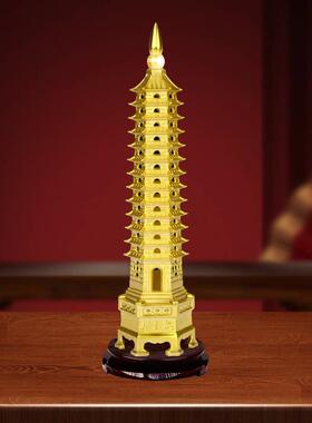 新加坡小学课桌专用文昌塔纯铜13层9层93层全铜摆饰