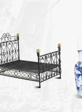 加工 金属单人床手工铁丝工艺品 铁线工艺品 创意铁艺制品直