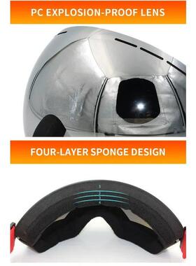 Lightweight Professional Ski Goggles Men UV400 Adult