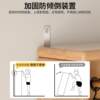 Solid wood perforated board ultra-thin storage rack cherry wood color cheese thin cabinet without punching door back gap floor-standing storage rack