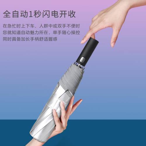 正品户外125cm银阳伞钛超大号遮阳伞防晒抗遮UV胶雨伞女晴雨两用 - 图2