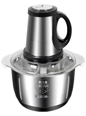 家用厨房不锈钢绞肉机电动多功能绞肉绞菜机五升3升2升料理器