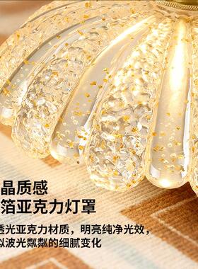 走廊过道灯中古风复古高级感入户门厅玄关阳台灯衣帽间吸顶灯中山