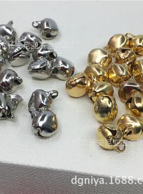 工艺品礼品小铃铛 圣诞喇叭铃铛 一字开口铃铛 十字隆铁呖色铃铛