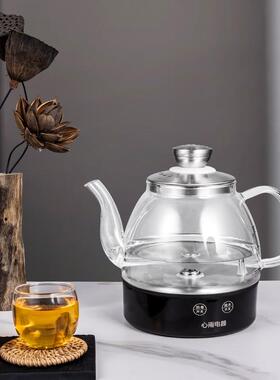 自动上水电热水壶岩板岛台茶桌嵌入式茶台隔空烧水单孔两孔快煮壶