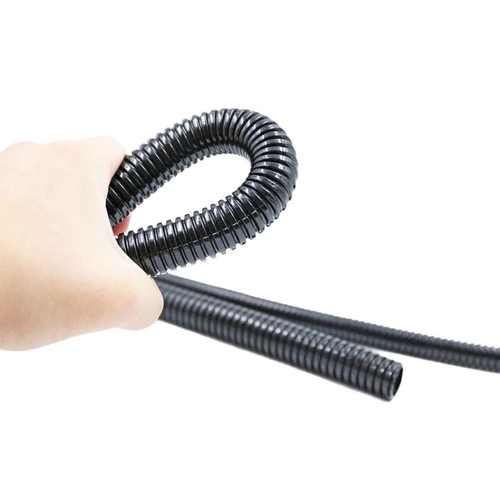 PA尼龙波纹管电线软管穿线黑塑料电工套管尼龙螺纹管保护管可开口 - 图1