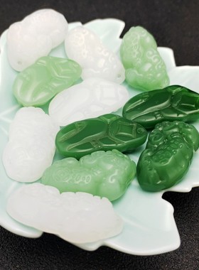 DIY玻璃貔貅吊坠项链饰品吊坠