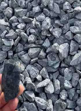 黑色砾石厂家工铺路灰091801色碎水磨程山石机制石水洗石枯小石子