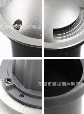 Led户外防水圆形墙角灯单面双侧出光墙壁灯过道走廊嵌入式埋地灯