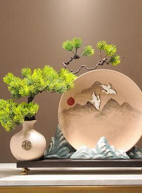 一帆风顺欢迎松木增财装饰客厅电视柜酒柜装饰乔迁开幕礼品装饰