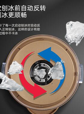 大容量碎冰机商用摆摊全自动机器奶茶店专用电动打冰沙机刨冰机
