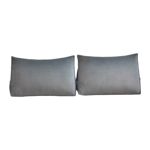 蔓越家 高级感磨砂绒床头双人靠垫客厅沙发组合腰靠枕软包可拆洗 - 图3