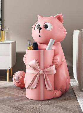 可爱的猫客厅入口储物柜家居配件沙发电视柜地板摆件乔迁礼物