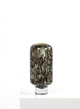 中古风孔雀绿纹琉璃花器样板间售楼处客厅餐桌家居软装饰品摆件