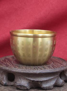 黄铜百福缸米缸聚宝盆摆件缸铜米缸家居装饰办公室摆设工艺