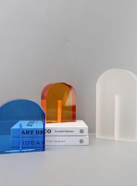 轻奢简约晶拱形水形桥摆创件个性时尚拱门家居0338艺术意摆件软装