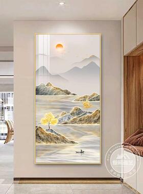 入门玄关装饰画客厅墙壁挂画玄关画现代轻奢玄关墙正对入户门壁画