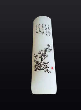 梅花玉印章纸镇天然玉石摆件 文房珍品创意办公礼品现货批发