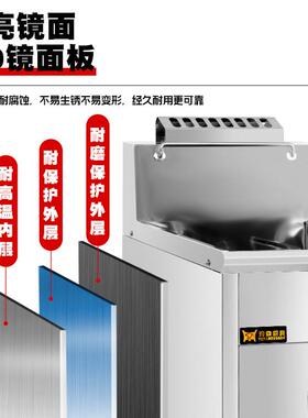 【豹鼎专卖店】商用大容量炸鸡炉鸡排炸鸡腿立式燃气炸炉电炸炉