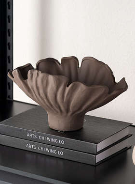 艺贝子高级感几何陶瓷酒柜装饰品侘寂风民宿客厅开放格软装摆件