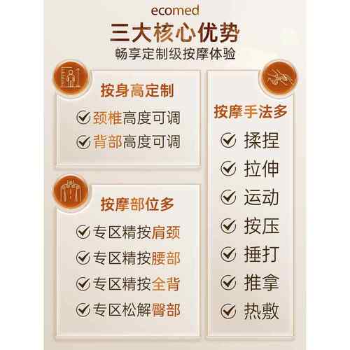 正品德国K按uned按摩垫椎按摩器腰部背部摩全身器多功能颈按摩垫 - 图1