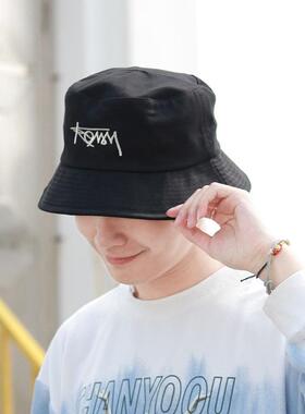 Big Head XL Size Letter Bucket Hat for Men Double-Sided Wome