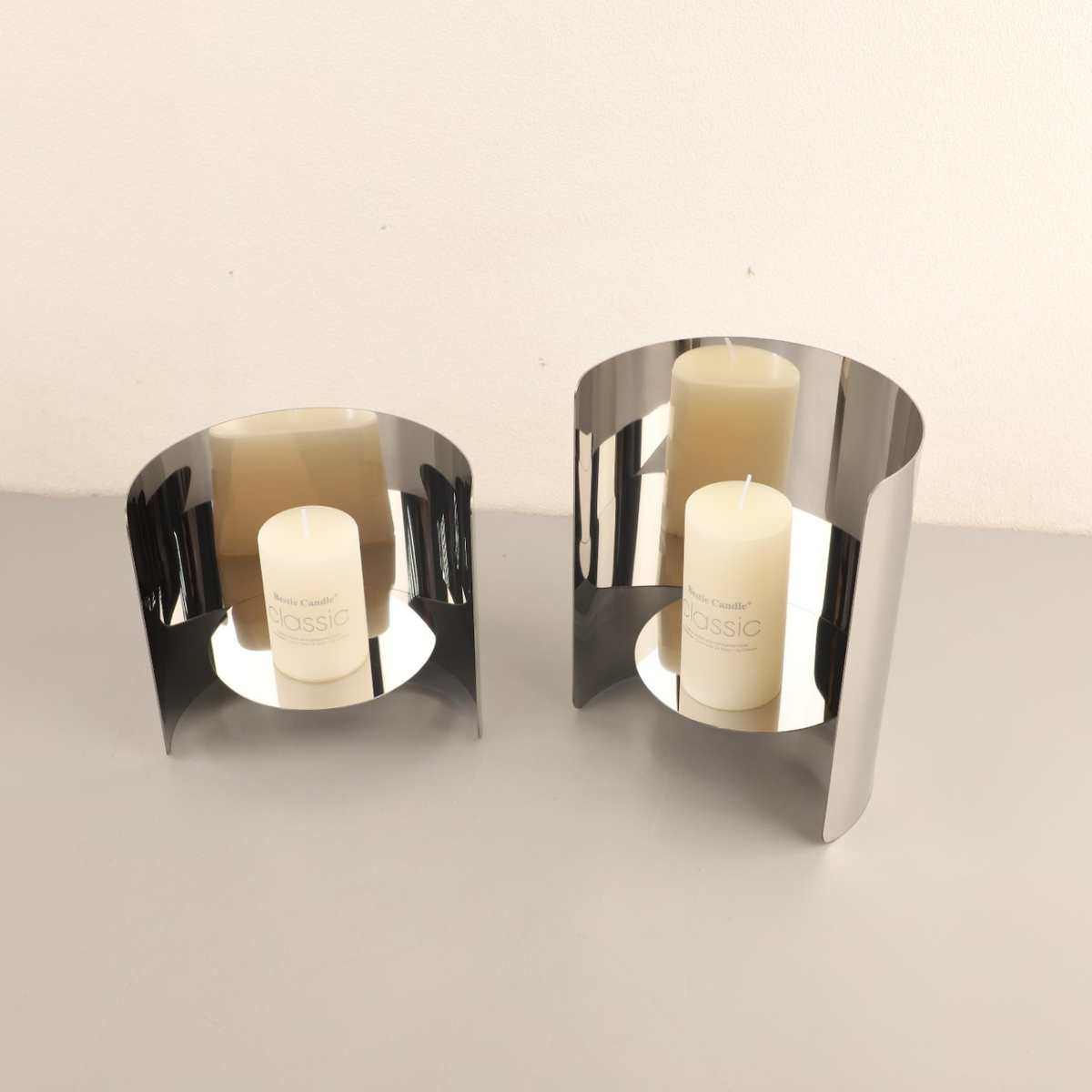 欧式轻奢不锈钢镜面蜡烛台浪漫香薰台餐厅餐桌客厅样板间软装饰品,淘宝优惠券,粉丝福利购,淘宝优惠卷