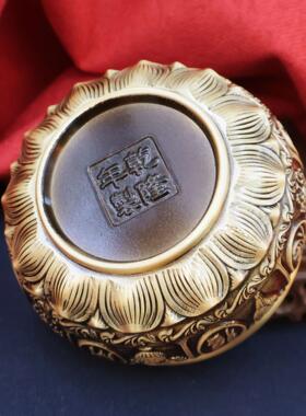 黄铜聚宝盆招财进宝有办求必应家店礼铺开业品公见描述室前台家用