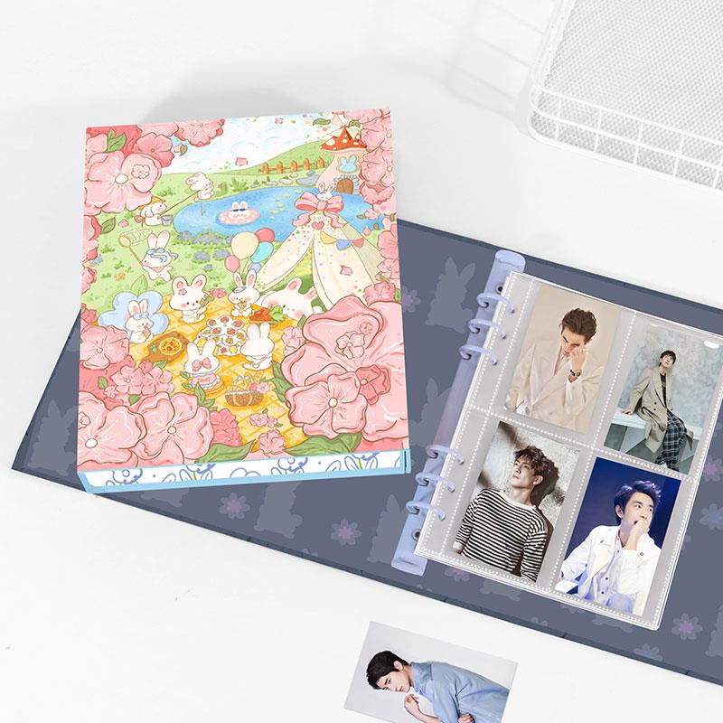 去造未来卡通大A5盒型磁吸卡册活页外壳3寸卡片收纳相册耐抗压6孔 - 图0