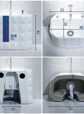 J&洗拖把池家用阳台卫生间地盆拖布池墩布池号槽池带龙头